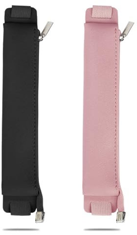 WeddHuis 2 Stück Notizbuch Stifthalter stifteetui mit Gummiband Federmäppchen Bleistifthalter Pen Loop PU Stiftschlaufe mit Elastisch Band Stiftetasche Federtasche für Tagebuch Planer