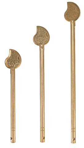 Boulon de Verrouillage D'armoire en Laiton, Goupille de Verrouillage en Forme de Feuille Rétro avec Design Chinois, Serrures de Porte et de Tiroir Vintage 3 Pièces pour Meubles