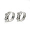 Fascette di scarico per moto, 2 pezzi, fascette di scarico in acciaio inox, sistema di scarico universale, 20 mm, fascette a banda larga per trattori, tubo dell'acqua di fissaggio (2, Ø 52-55 mm)