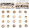 Binblin 200 Stück Holzknöpfe, Natur & Kinder, 4 & 2 Löcher für DIY Stricken Nähen Basteln Dekorationen (12.5mm)