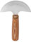 Jwthee Cuchillo de cabeza redonda de cuero, cuchillo de cuero con mango de madera cuchillo de corte de cuero afilado cuchillo de cuero redondo herramienta de corte de trabajo de cuero para el