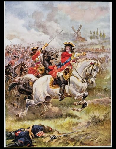 ZHAOSHAN klassischer Moderne Kunst Wandbild Poster Kunstdrucke Marlborough führt den Angriff an von Henry A. Payne Poster Bilder Leinwand für Wanddekoration 60x90cm
