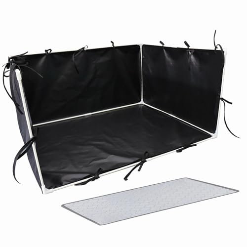 Hundetoilette mit hohen Wänden | Hundetoilette Spritzschutz | Tragbarer 600D verstellbarer Haustier-Toilettenzaun wasserdicht, leicht zu reinigen für Welpen