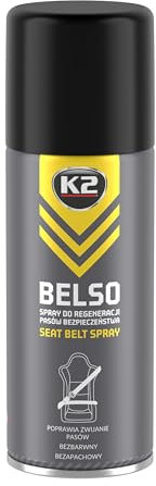 BELSO Lubricante Cinturones de Seguridad Coche – Lubricación y Protección UV – Mejora el Enrollado y Desenrollado – Antiestático y Sin Residuos 400ml (1)
