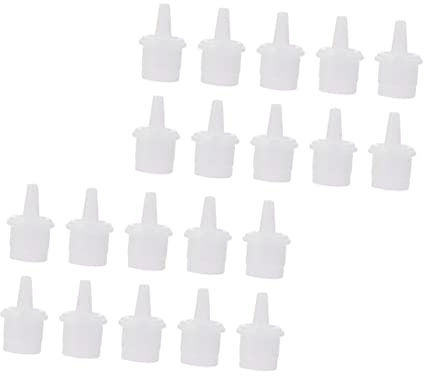 Happyyami 50pcs Eyelash Extension Glue Bottle Replacement Tips Precision Applicator for Beauty Salons and Personal Use Fine Workmanship for Practicality and Easy Storage