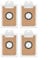 Puupaa Lot de 4 sacs d'aspirateur de rechange pour Ultenic pour T10 et ELite Robot Aspirateur, grande capacité