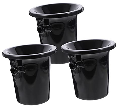 GLEAVI 3piezas Cubo De Hielo De Barril De Vino para Cata De Vinos Escupidera para De Color Negro Accesorio para Cata De