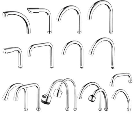 ZHGUIMING 1 raccordo for tubo di scarico del rubinetto del lavello della cucina in acciaio inossidabile, ugello di risparmio, connettore for rubinetto, accessori da cucina(J)