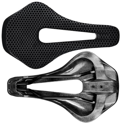 Fahrradsattel,Bike Saddle RYET 3D-Gedruckter Fahrradsattel, Ultraleicht, Kohlefaser, hohl, bequem, atmungsaktiv, MTB, Schotter, Rennrad, Fahrradsitzteile