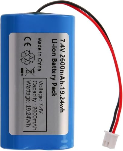 7.4V 2600mAh Rechargeable Lithium-ion Battery with XH2.54 Connector for DIY Electronics, Toys, Lighting, Bluetooth Devices