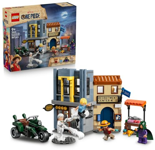 LEGO ONE PIECE Showdown with Captain Smoker - Interactive Toy w/ 4 Minifigures incl. Monkey D. Luffy & Sanji - Kids' Room Decor - Gift for 9+ Year Old Boys, Girls & Fans - 75642