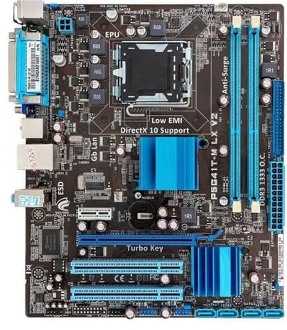 Placa Base Fit For ASUS P5G41T-M-LX V2 Intel G41 LGA 775 Micro ATX VGA DDR3 1333 8GB SATA2 IDE USB2.0