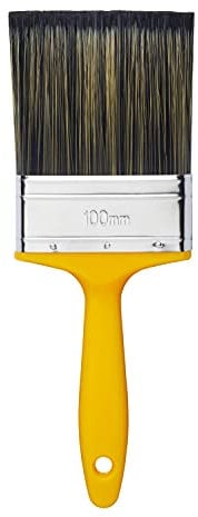 ProDec 4 inch Flat Masonry Paint Brush for Rapid Application of Smooth and Textured Masonry Paints on Outdoor Walls, Brick, Breeze Block, Render, Pebbledash and Other Rough Surfaces, 4 100mm