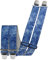 Harrys-Collection Herren Hosenträger mit 4 Clips in 2 Jeans Farben, Größen:120 cm, Farben:jeansblau