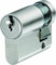 Abus 53822 Demi-cylindre européen de serrure Nickelé