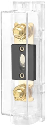 Heschen Auto Audio Video Stereo ANL-Sicherungshalter, 0/2/4 Gauge In und Out, mit Ampere ANL Sicherung (250A)