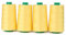Ackermann 4X 5.000m UNIVERSAL NÄHGARN, Stärke 120, Qualitätsgarn, Overlock Garn, Garn für Overlock-Nähmaschinen (8003 Gelb)