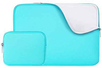 RAINYEAR 14 Pollici Custodia Protettiva per Laptop PC Computer Portatili Sleeve Caso Morbide con Piccola Borsa Aggiuntiva,Compatibile 14 Chromebook Ultrabook Notebook(Blu,Versione Aggiornata)