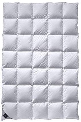 billerbeck Daunendecke | Nena | 135 x 200 cm | 100 % Daunen | Optimale Wärme- und Feuchtigkeitsregulierung | Allergiker geeignet | Wärmestufe mittel