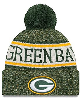 New Era ONF18 Sport Knit Bommelmütze Green Bay Packers Grün, Size:ONE Size