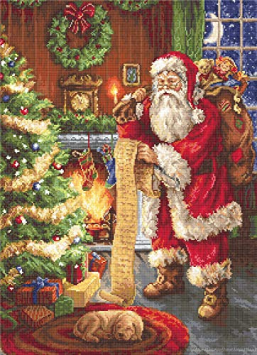 Luca-S Kreuzstichset Weihnachtsmann IV, Zählmuster, 30x41cm