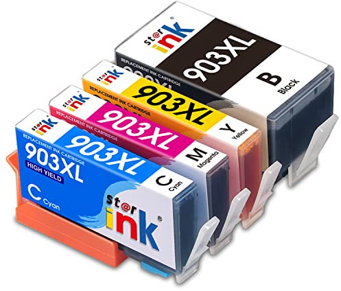 starink 903XL Multipack Ersatz für HP 903 XL 903XL Druckerpatronen für HP OfficeJet 6950 6960 HP OfficeJet Pro 6960 6970 6961 6963 6965 6968 6974 6975 6976 6978 6979 (4er Pack)