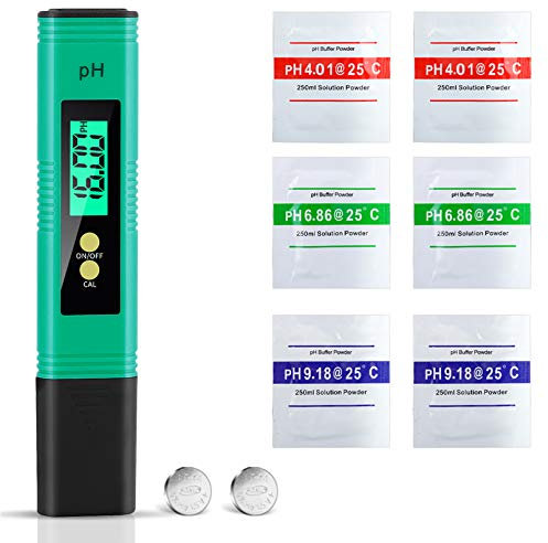 NAOLIU PH Messgerät, Tragbar PH Wert Messgerät Digital, Hohe Genauigkeit PH Wert Tester Pool, PH Meter mit LCD Display, Digital Pool Tester, Fachmann PH Tester für Spa, Pool, Labor (Neues Upgrade)