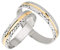 Ardeo Aurum Trauringe Damenring und Herrenring aus 375 Gold bicolor Gelbgold Weißgold Eheringe Paarpreis