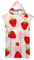 Highdi Badeponcho Strand, Obst Frucht Drucken Handtuch mit Kapuze Erwachsene Badeponcho Surf Poncho Schnelltrocknend Strandtuch aus Mikrofaser für Herren Damen (75x110cm,Erdbeere)