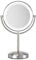 BaByliss Slimline LED Mirror Spiegel mit 1-Fach und 8-Fach Vergrößerung, 9437E Gebürstetes Chrom-