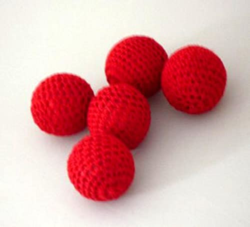 SUMAG Magic Tricks 2pcs Crochet Ball accessory for Cup & Balls and Chop Cup Close Up Gimmick Props (3.1cm)