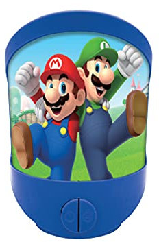 Lexibook, Super Mario, Nattlampa för barnrummet, mjukt ljus, batteridriven, NLJ20NI
