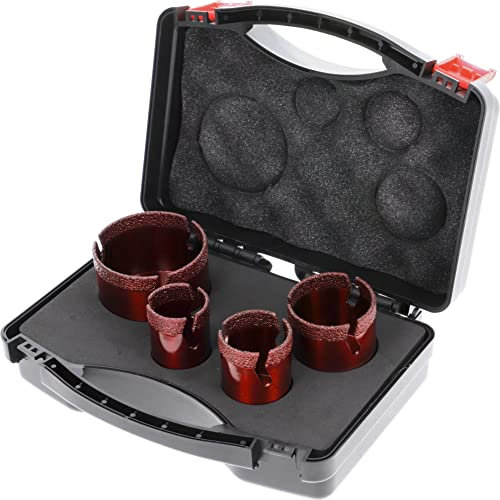 PRODIAMANT Speedmaster - Set di 4 punte per piastrelle diamantate a secco, M14, ø 35 mm, 40 mm, 50 mm, 68 mm