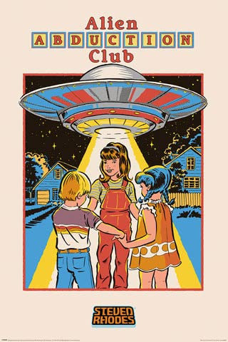 empireposter Steven Rhodes - Alien Abduction Club - Poster Plakat Druck - Größe 61x91,5 cm