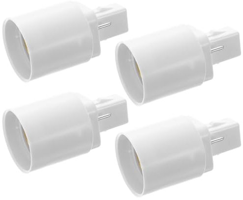 4 pièces G24D à E27 2 broches ampoule adaptateur de prise Support de lumière