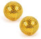 Layhou 2 Stück Magnetische Akupressurkugeln Igelball Massageball Magnetic Spiked Massage Ball - Mittel 47mm Durchmesser - Akupressur Massagegerät (Gold（47mm）)
