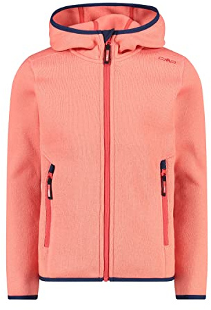 CMP Mädchen Kinder-knit-tech-jacke mit Fester Kapuze KID G JACKET FIX HOOD