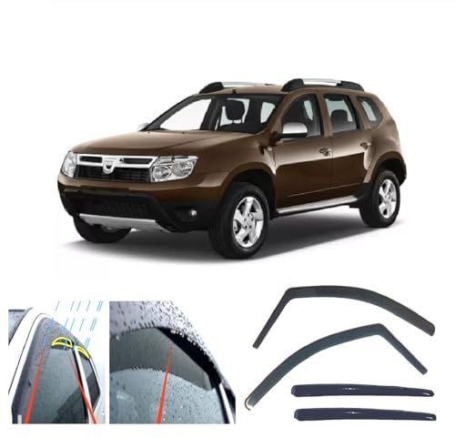 AC WOW 4x Windabweiser Renault für Dacia Duster (HS) 2010 2011 2012 2013 2014 2015 2016 2017