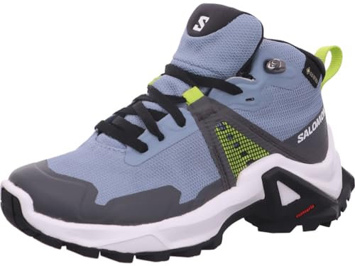 SALOMON Schuhe X Raise Mid GTX J Bun Sneaker, Faded Denim Indigo Bunting Acid LIM, 33 EU