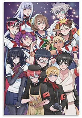 BUZHI Leaders Of Yandere Simulator-Poster, Wandkunstdruck, dekoratives Gemälde, Leinwand, Poster für Zuhause und Büro, 20 x 30 cm