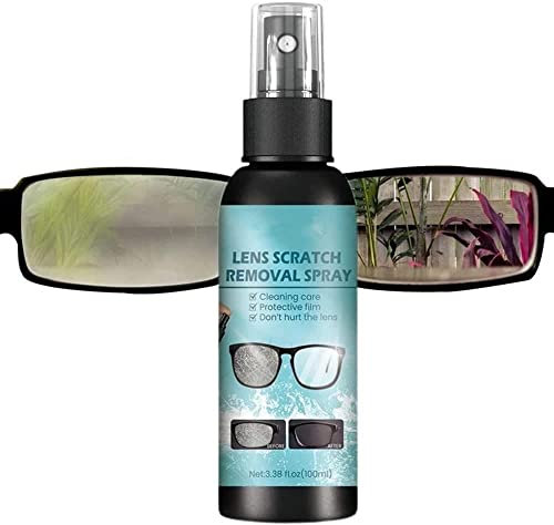 Eyeglass Lens Scratch Removal Spray,Lens Scratch Remover,Eyeglass Glass Scratch Repair Solution, Eyeglass Cleaning Spray, Eyeglass Cleaning Tools for Lenses and Screens (2 Pcs)