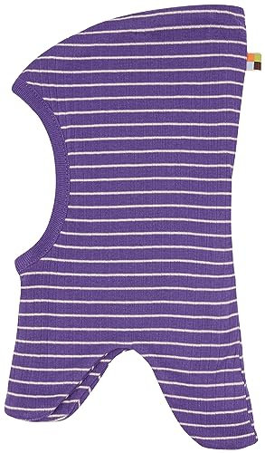 loud + proud Unisex Baby Lt1 Schlupfmütze Derby Rib, GOTS Zertifiziert Sturmhaube, Violet, 39-41 EU