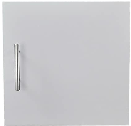 URBNLIVING 27.5cm Modern Wooden Storage Bookcase Cabinet Replacement Doors Part Furniture Wooden Door With Metal Handle (2 X White (1 Right & 1 Left))