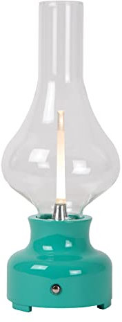 LUCIDE JASON - wiederaufladbare Tischlampe - Akku/Batterie - Ø 12 cm - LED 3 StepDim - 1x2W 3000K - Türkis