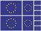 Samunshi® Aufkleber Europa Flagge Autoaufkleber 10 Fahnen Set | EU Flaggen | Sticker Auto Fahrrad Motorrad 15cm Set Europaflagge