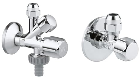 GROHE Original WAS - Kombi-Eckventil, chrom, 22035000 & Eckventil, chrom, 22029000