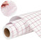 NimNik Transfer Tape for Vinyl - 12 x 10ft Clear Vinyl Transfer Paper Tape Roll with Red Grid for Cricut, Signs Stickers, Car Decals, Signs, Windows, Mug