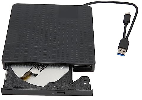 CCYLEZ unità CD Dvd Esterna, Lettore Masterizzatore CD Dvd USB 3.0 Tipo C, Lettore Dvd Portatile con Slot per PC Portatile 7 8 98