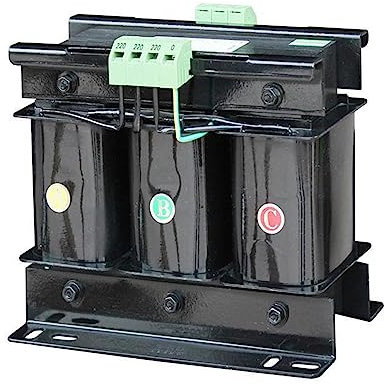 Trasformatore a Secco a 3 Fasi 500VA, Trasformatore di Isolamento 380/360/460/480V a 220/200V Trasformatore di Controllo Pesante con Protezione del Circuito