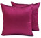 The HomeCentric Luxus Magenta Kissen Überzüge 2 Stück, 40x40 cm Kunstseide Kissen Schlicht und solide, Kissenhülle, Solide Kissen, Modern Kissen Überzüge - Magenta Luxury